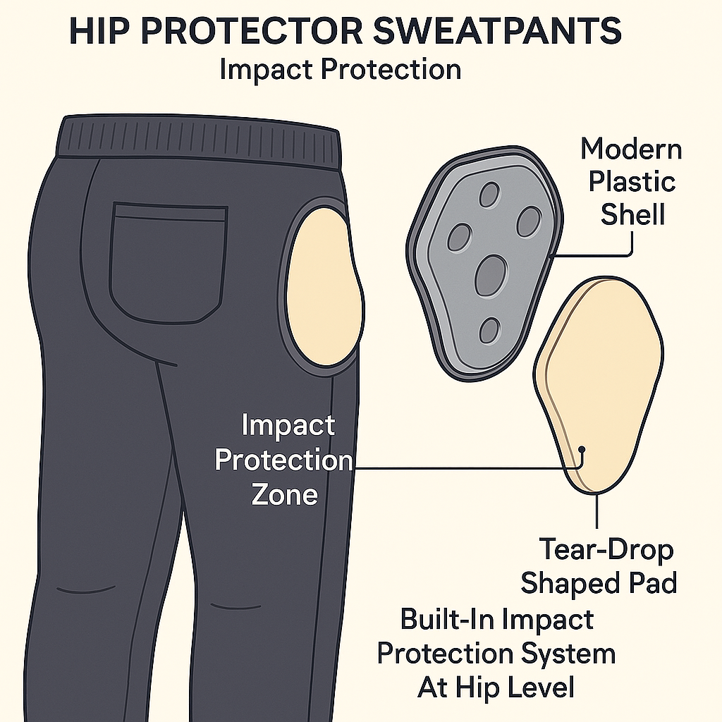 Seniorsmart™ Hip Protector Pants – Fall Protection for Seniors, Seniorsmart™ Padded Hip Protection Pants for Elderly – Unisex & Comfortable, Fall prevention, Fall Protection